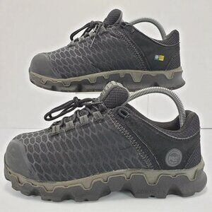 Timberland PRO ESD Women Sz 8.5 M Powertrain Alloy-Toe Shoe A1B7F Black 416A